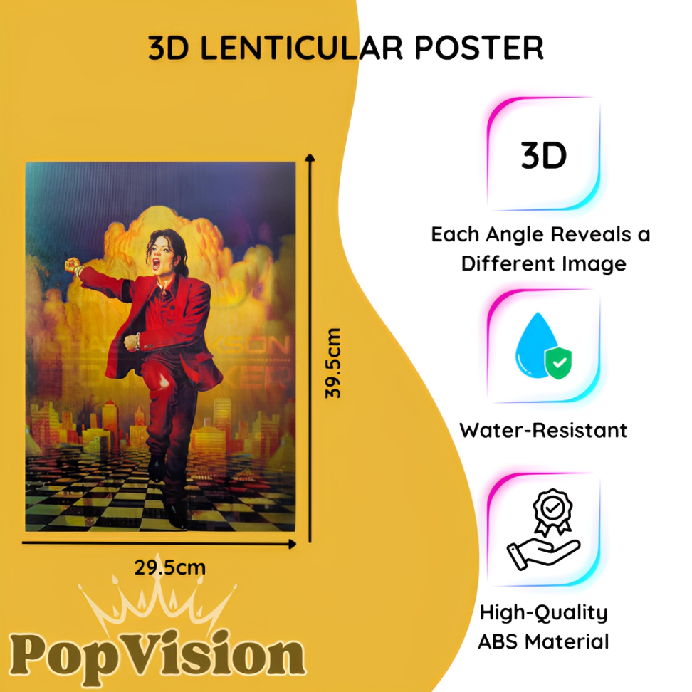 Póster 3D del Rey del Pop