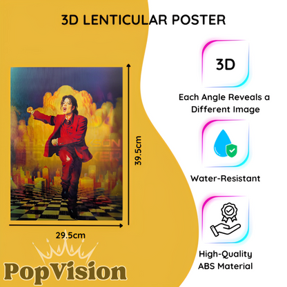 Póster 3D del Rey del Pop