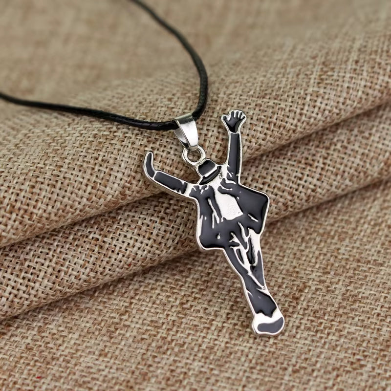 King of Pop Silhouette Necklace