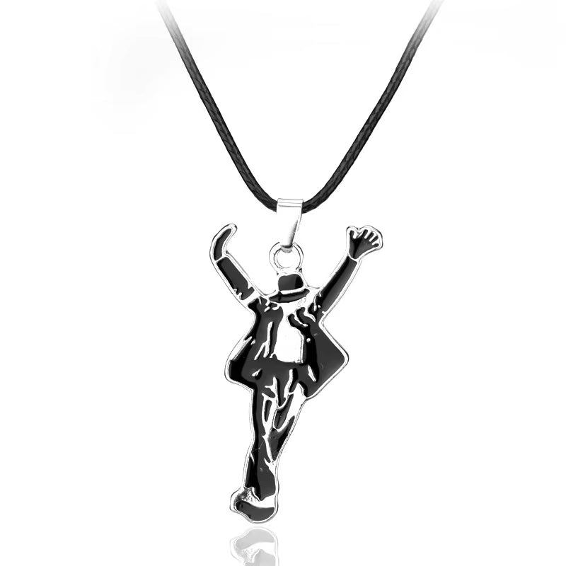 King of Pop Silhouette Necklace